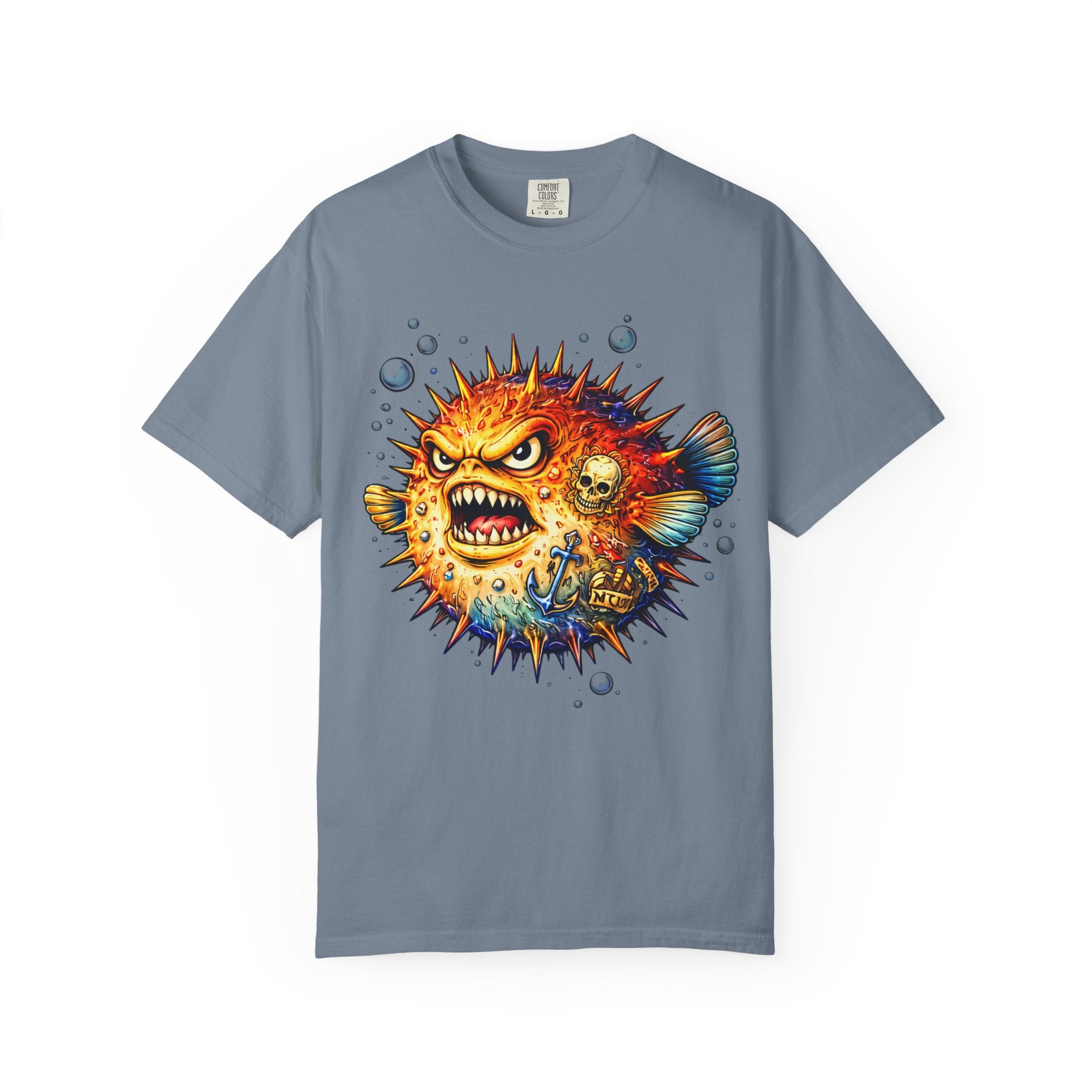 Angry Pufferfish T-Shirt | BuiltDifferent Mindset Tee-No Excuses