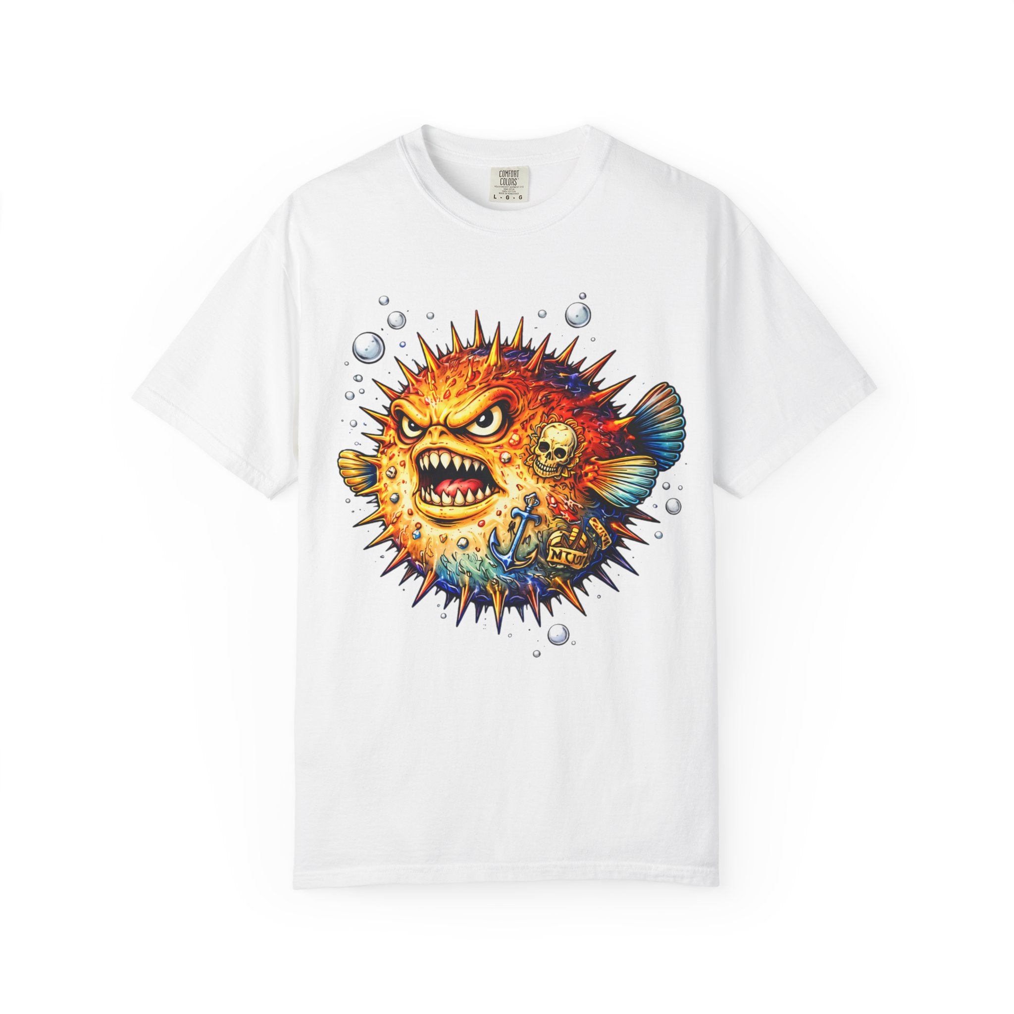 Angry Pufferfish T-Shirt | BuiltDifferent Mindset Tee-No Excuses