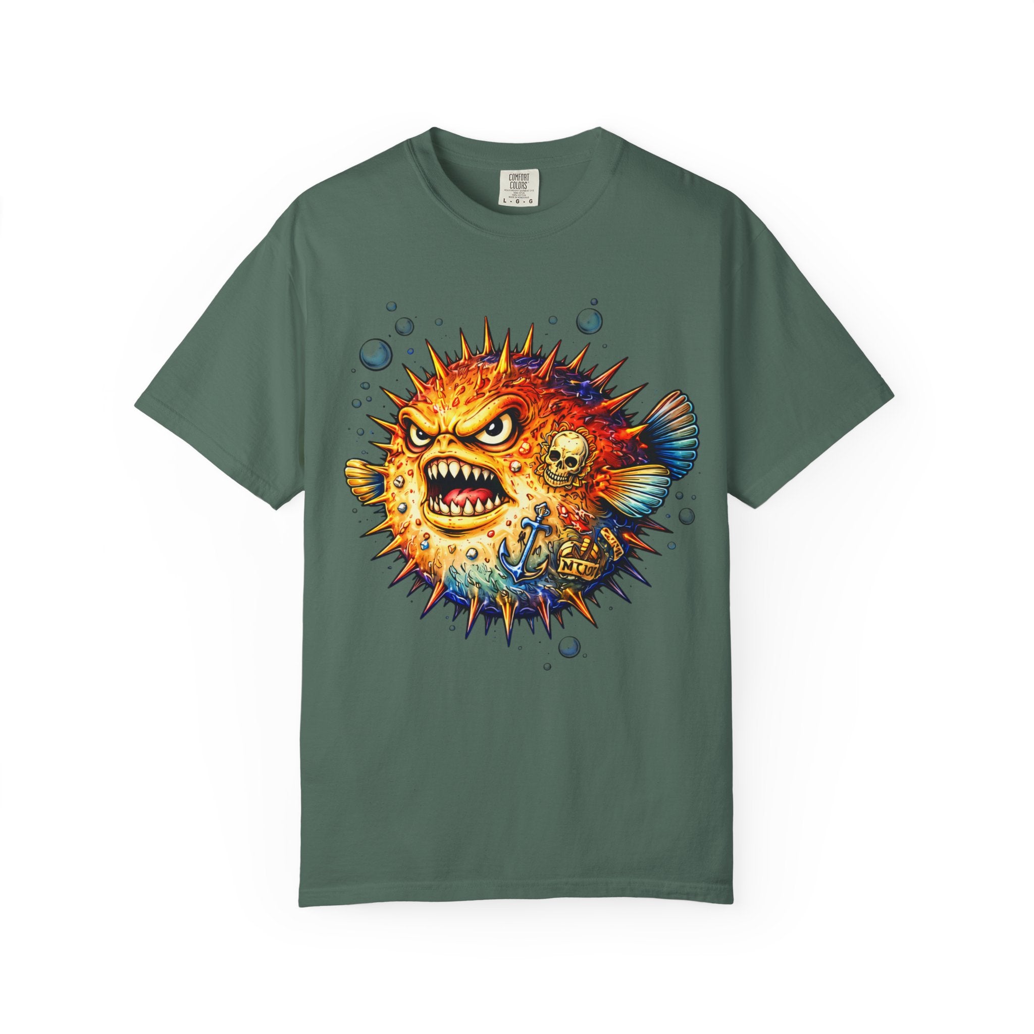 Angry Pufferfish T-Shirt | BuiltDifferent Mindset Tee-No Excuses