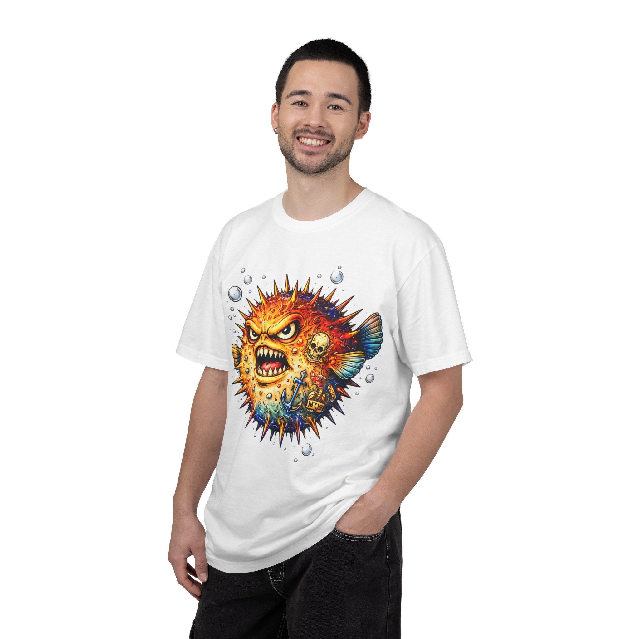 Angry Pufferfish T-Shirt | BuiltDifferent Mindset Tee-No Excuses