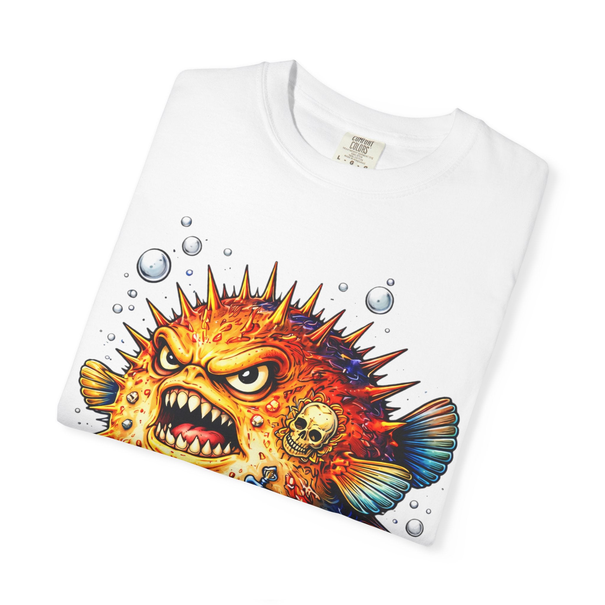 Angry Pufferfish T-Shirt | BuiltDifferent Mindset Tee-No Excuses