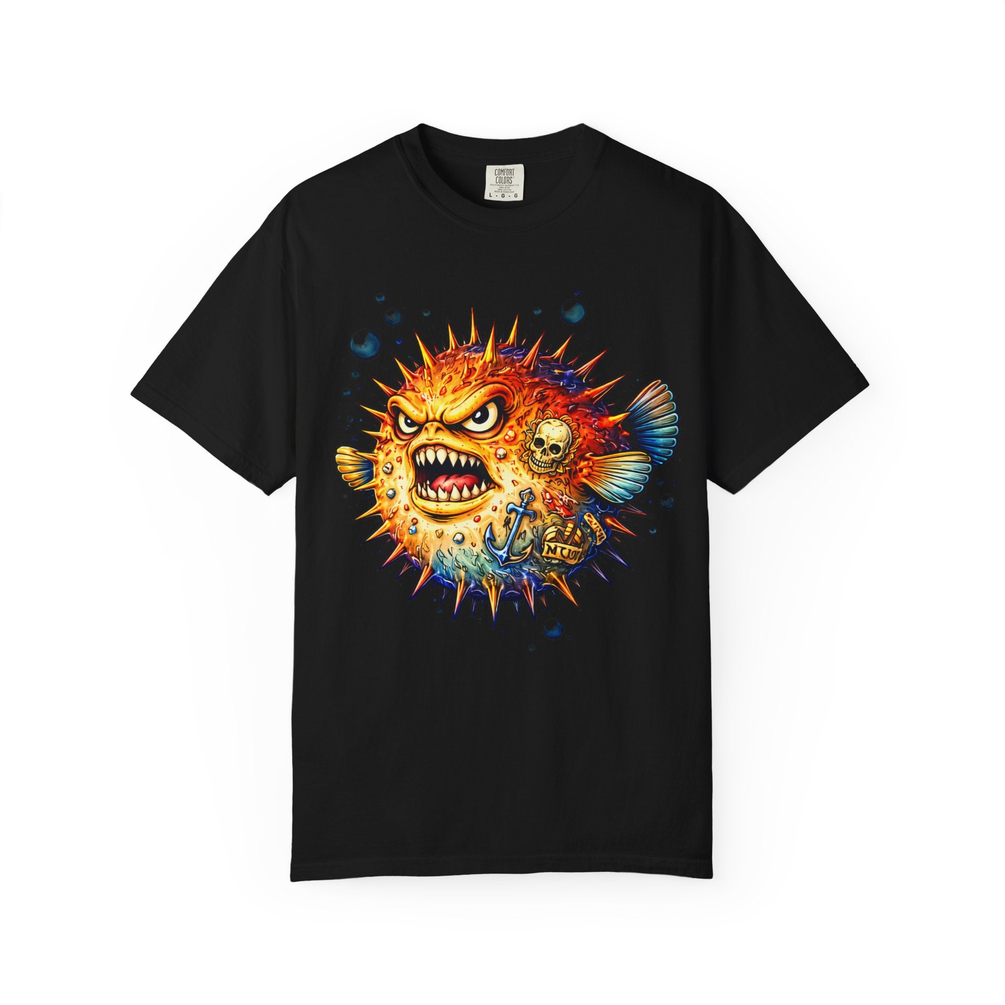 Angry Pufferfish T-Shirt | BuiltDifferent Mindset Tee-No Excuses