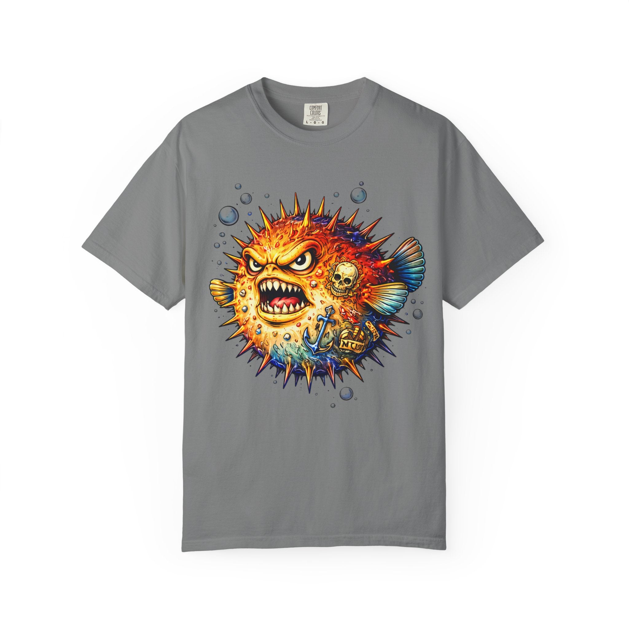 Angry Pufferfish T-Shirt | BuiltDifferent Mindset Tee-No Excuses